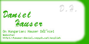daniel hauser business card
